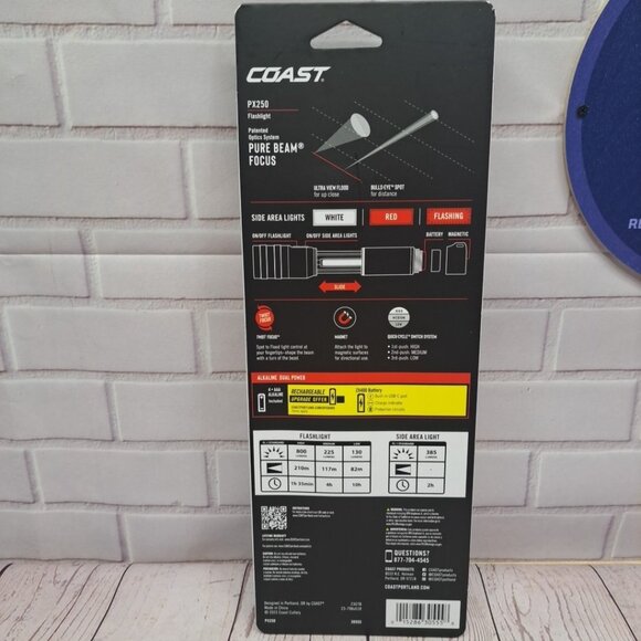 New Coast PX250 800 Lumens Twist Focusing 6 Modes LED Flashlight W/Batteries - Picture 6 of 9